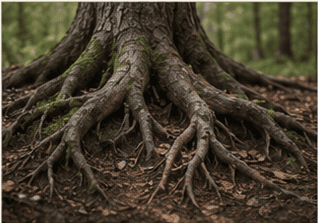 Exposed roots