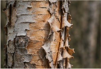 Shedding bark